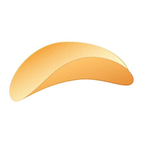 Icono de chips de queso, estilo realista — Vector de stock