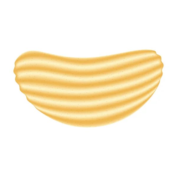 Ikona soli chipsy, realistyczny styl — Wektor stockowy