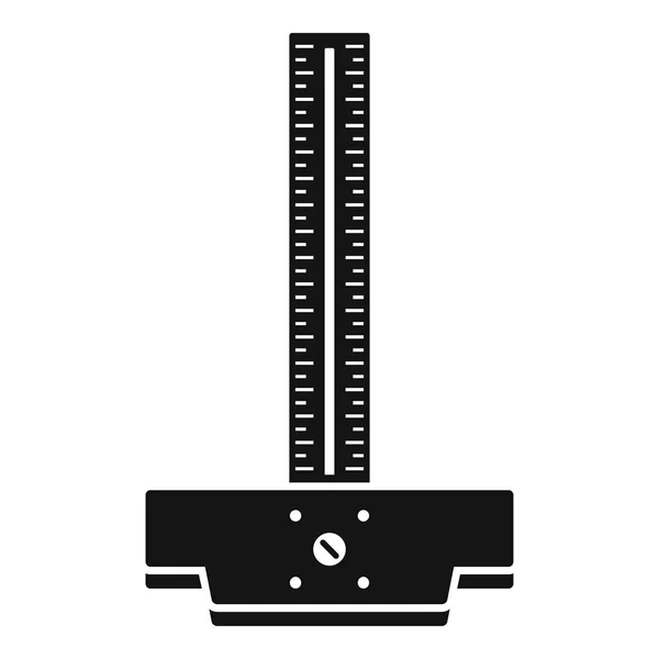건축가 눈금자 아이콘, 간단한 스타일 — 스톡 벡터