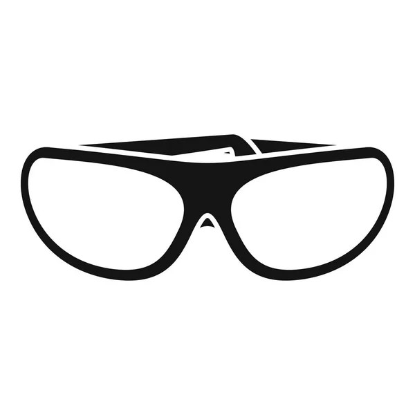 Защитить очки значок, простой стиль — стоковый вектор