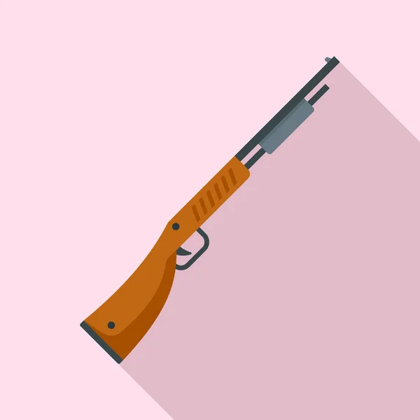 Politie Shotgun Pictogram Vlakke Afbeelding Van Politie Shotgun Vector Pictogram — Stockvector