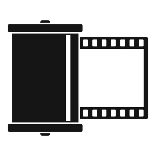 Εικονίδιο κάμερας ρετρό ταινία, απλό στυλ — Διανυσματικό Αρχείο