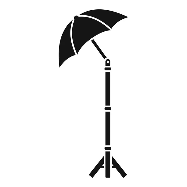 Піктограма парасольки тіньової камери, простий стиль — стоковий вектор