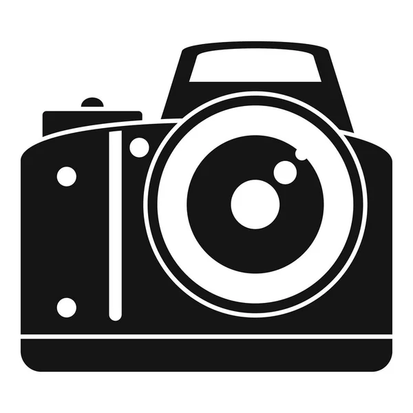 Ícone de câmera profissional, estilo simples — Vetor de Stock