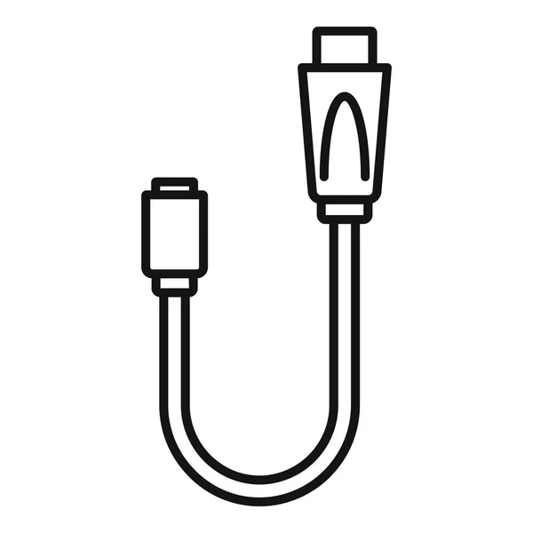 USB-kabel kameraikonen, dispositionsformat — Stock vektor