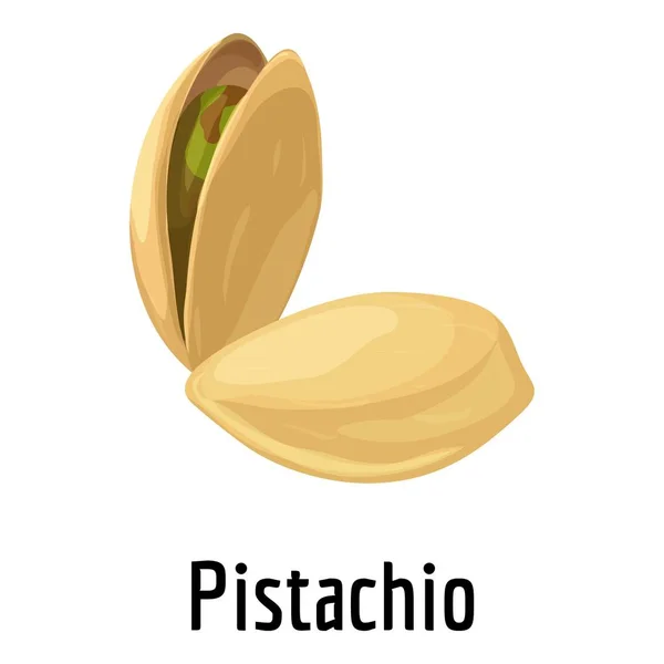 Icono de pistacho, estilo de dibujos animados — Vector de stock