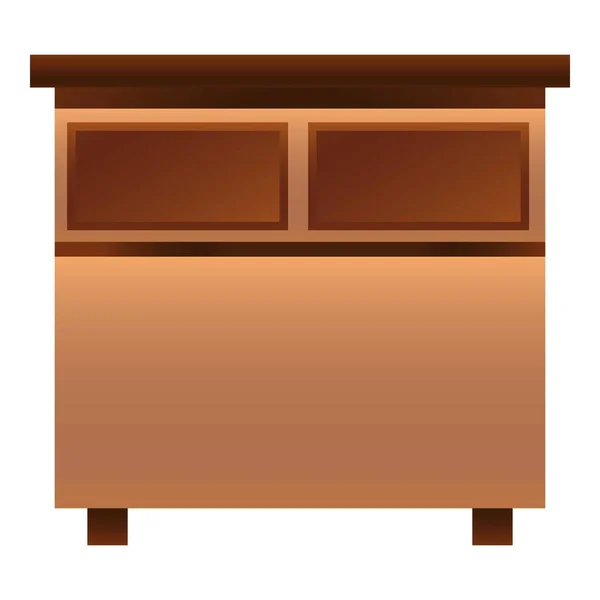 Nightstand icon, cartoon style — Stock Vector
