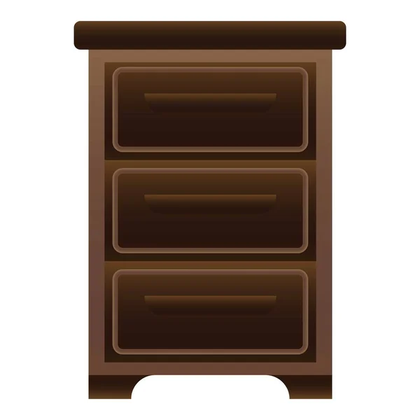 Icono de cajón de oficina, estilo de dibujos animados — Vector de stock