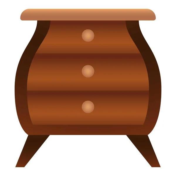 Módní ikona stolku, kreslený styl — Stockový vektor