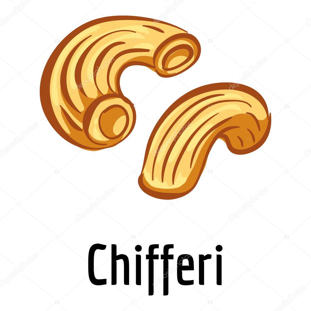 Chifferi icon, cartoon style