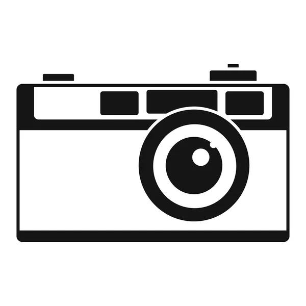 Піктограма ретро камери, простий стиль — стоковий вектор
