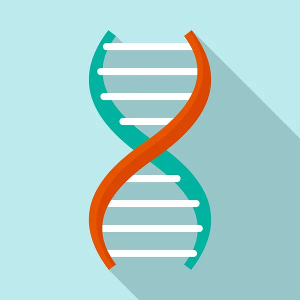 Icône de formule ADN, style plat — Image vectorielle