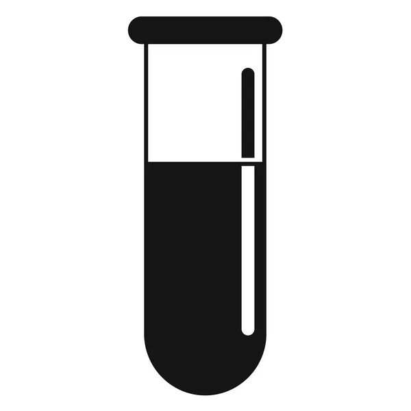 Blood test tube icon, simple style — Stock Vector