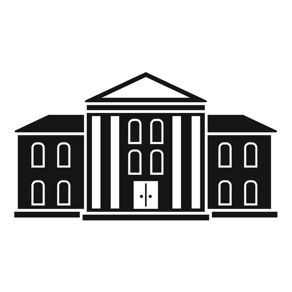 Supremo icono del palacio de justicia, estilo simple — Archivo Imágenes Vectoriales