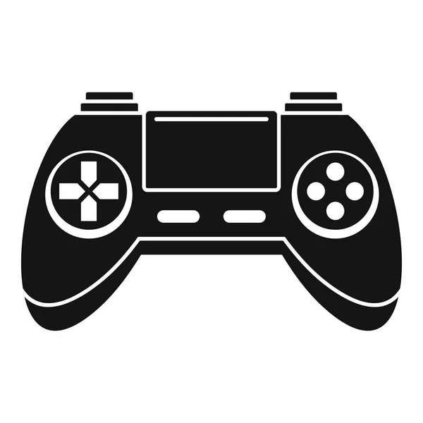 Játék gamepad ikon, egyszerű stílus — Stock Vector