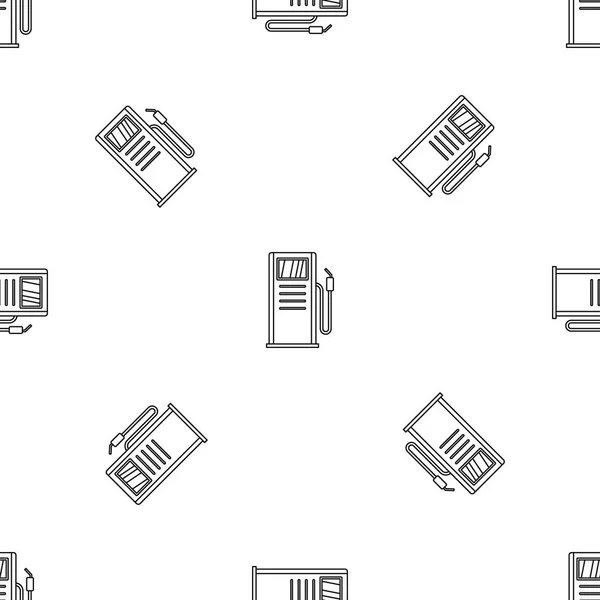 Tankstation patroon naadloze vector — Stockvector