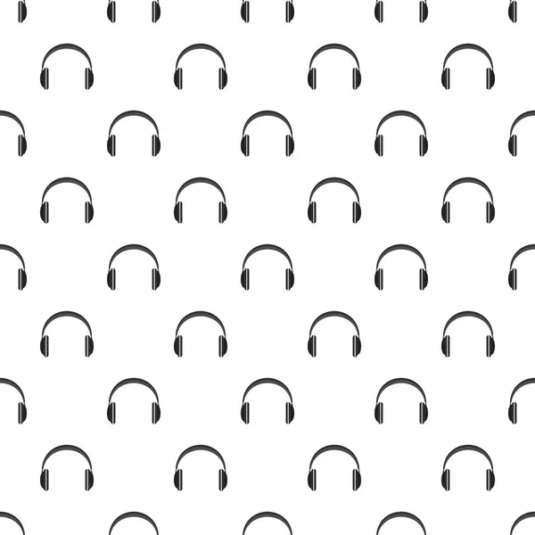 Patrón de auriculares inalámbricos vector sin costura — Vector de stock