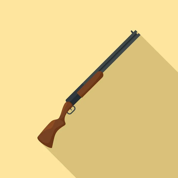 Hunter shotgun ícone, estilo plano —  Vetores de Stock