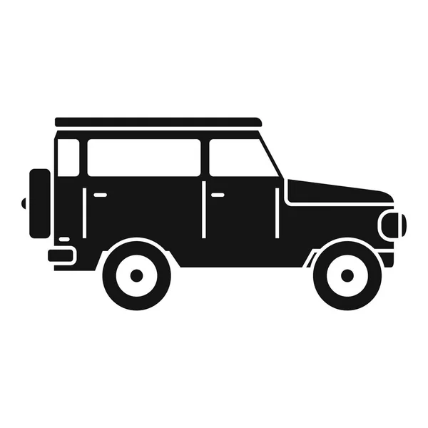 Chasse hors route icône de la voiture, style simple — Image vectorielle