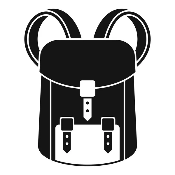 Ícone de mochila Hunter, estilo simples — Vetor de Stock