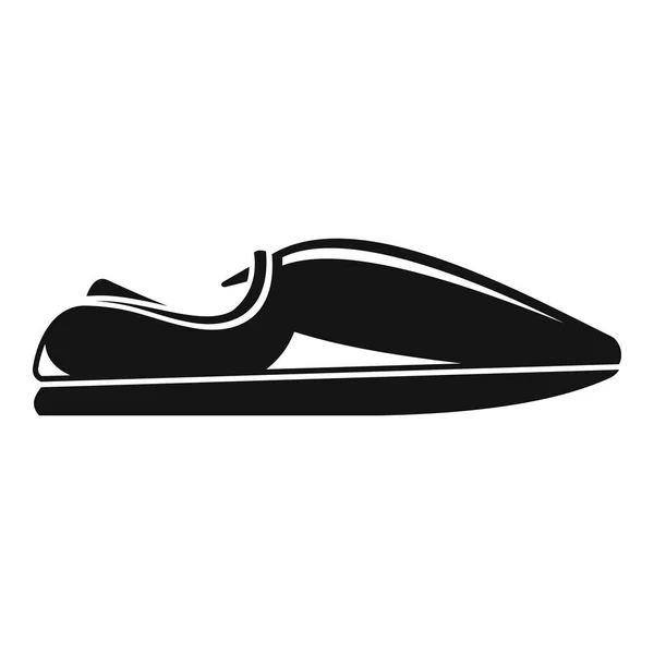 Futuristiska jet ski ikon, enkel stil — Stock vektor