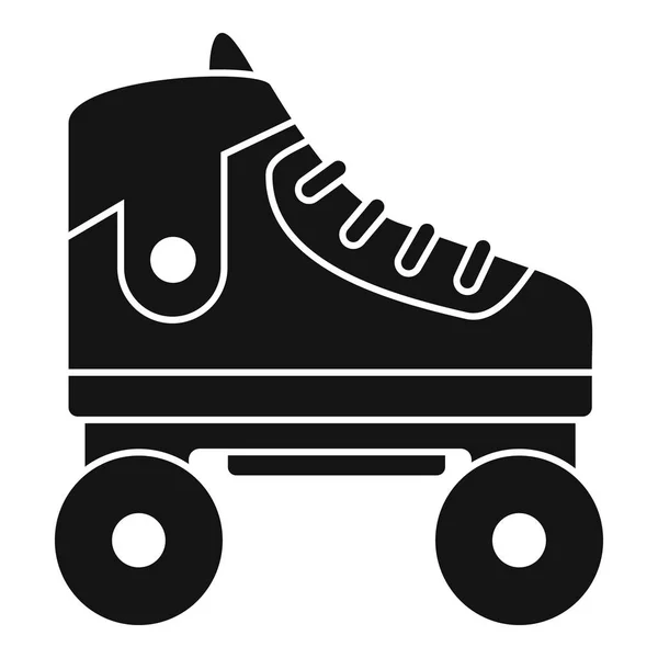 Kid roller skates ícone, estilo simples — Vetor de Stock