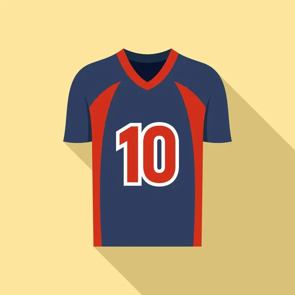 Американський футбол-Джерсі ікона, плоский стиль — стоковий вектор