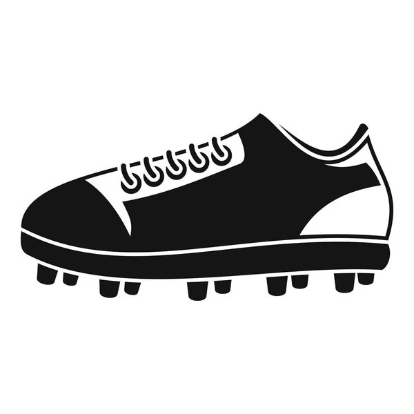 American football shoes icon, simple style — Stock Vector