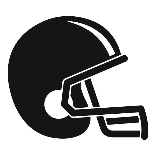 American football helmet icon, simple style — Stock Vector