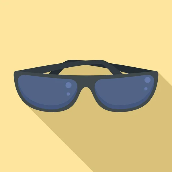 Sunglasses icon, flat style — Stock Vector