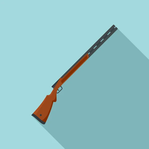 Av tüfeği simgesi, düz stil — Stok Vektör