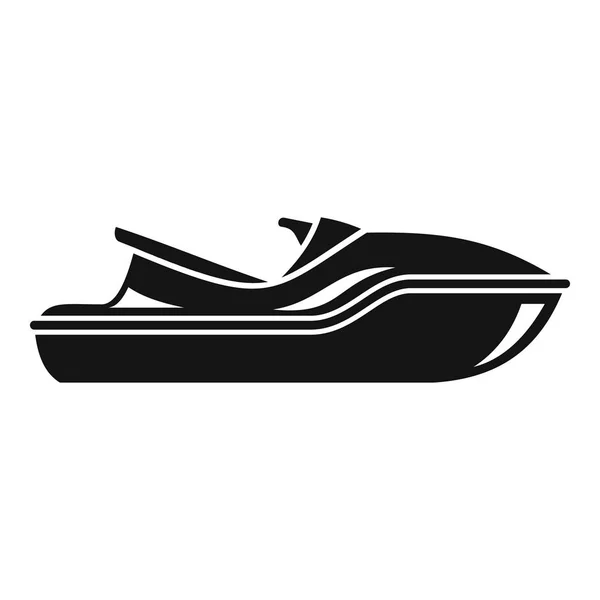 Icône du jet ski de mer, style simple — Image vectorielle