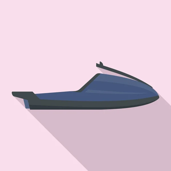 Icono de esquí acuático rápido, estilo plano — Archivo Imágenes Vectoriales