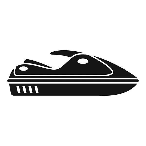 Water jet ski icon, simple style