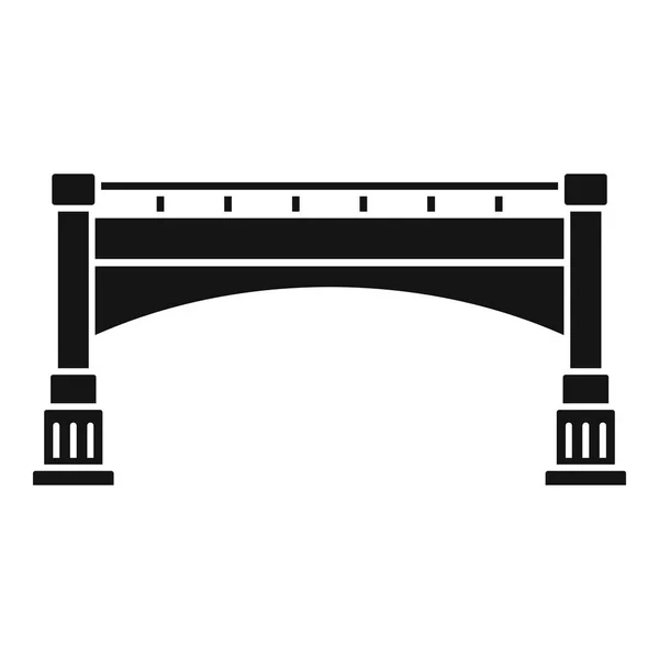 Küçük köprü simgesi, basit stil — Stok Vektör