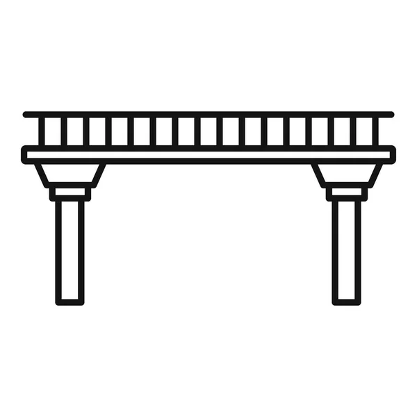 Icono de puente alto, estilo de contorno — Archivo Imágenes Vectoriales