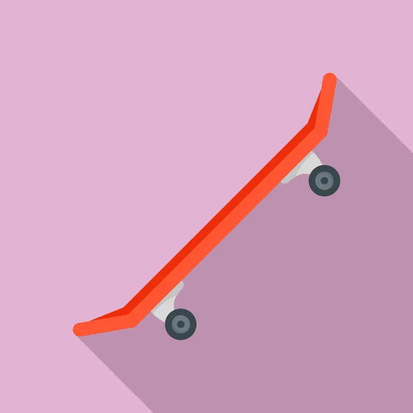 Hipster 滑板图标, 平面样式 — 图库矢量图片