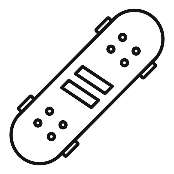 Recreation skateboard icon, outline style