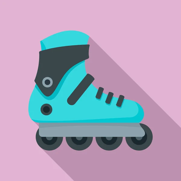 Ícone de patins Pro Inlane, estilo plano — Vetor de Stock