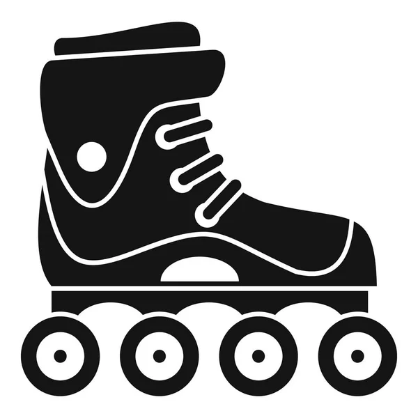 Freestyle inline skates icon, simple style — Stock Vector