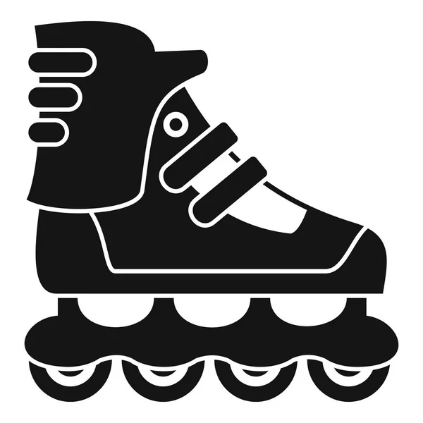 Sport inline skates icon, simple style — Stock Vector