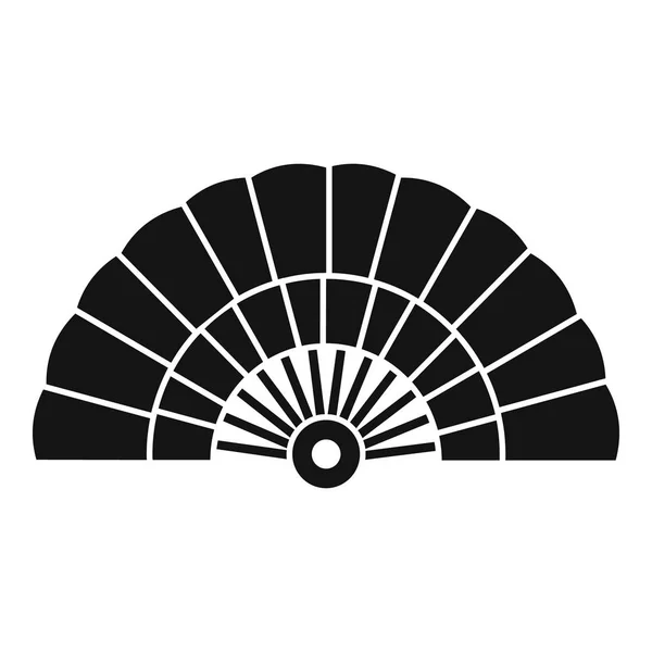 Иконка восточного ручного вентилятора, простой стиль — стоковый вектор