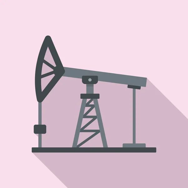 Extracto icono de la gasolinera, estilo plano — Vector de stock