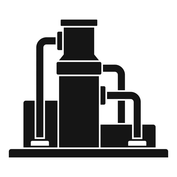 Icono de refinería de petróleo, estilo simple — Vector de stock