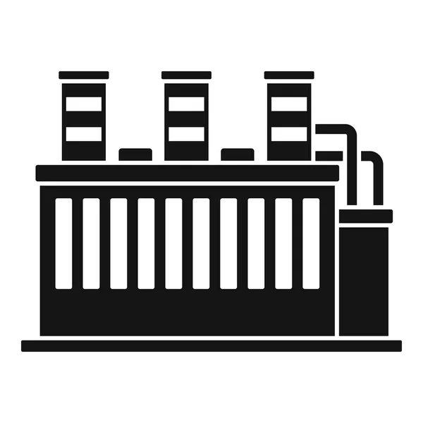 Icono de planta de refinería de petróleo, estilo simple — Vector de stock