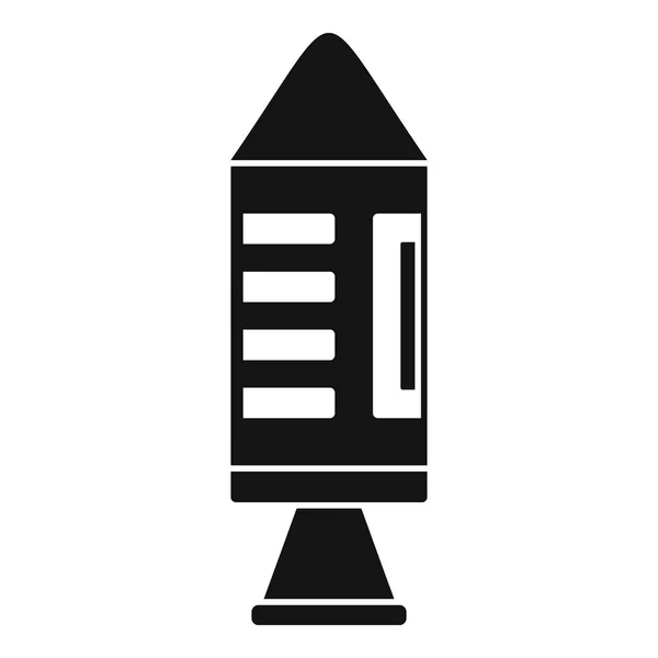 Icono de nave espacial, estilo simple — Vector de stock