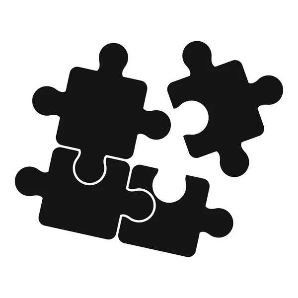 Icona Puzzle, stile semplice — Vettoriale Stock