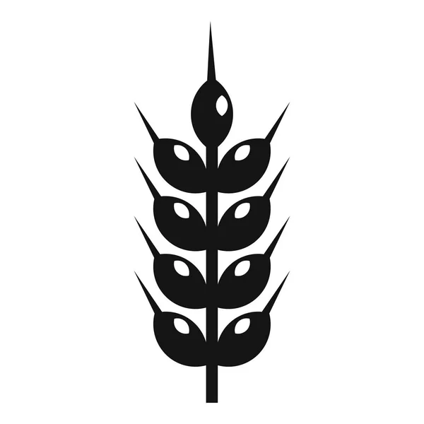 Wheat plant icon, simple style — Stok Vektör