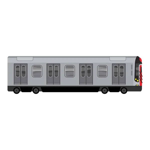 Miejska ikona pociągu metra, styl kreskówki — Wektor stockowy