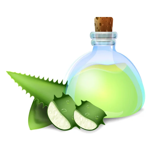 Icono de Aloe vera, estilo de dibujos animados — Vector de stock